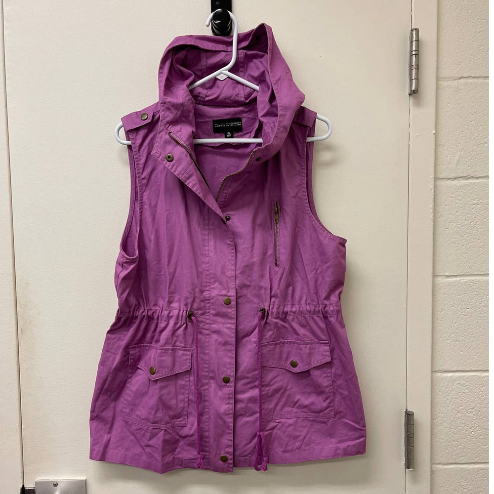 3 for $15 Zenana Outfitters Purple Military Vest Pockets XL